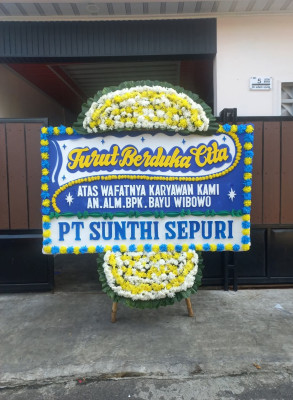 Papan Bunga Duka di Tanjungjaya