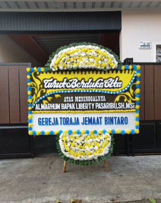 Papan Bunga Duka di Tanjungjaya